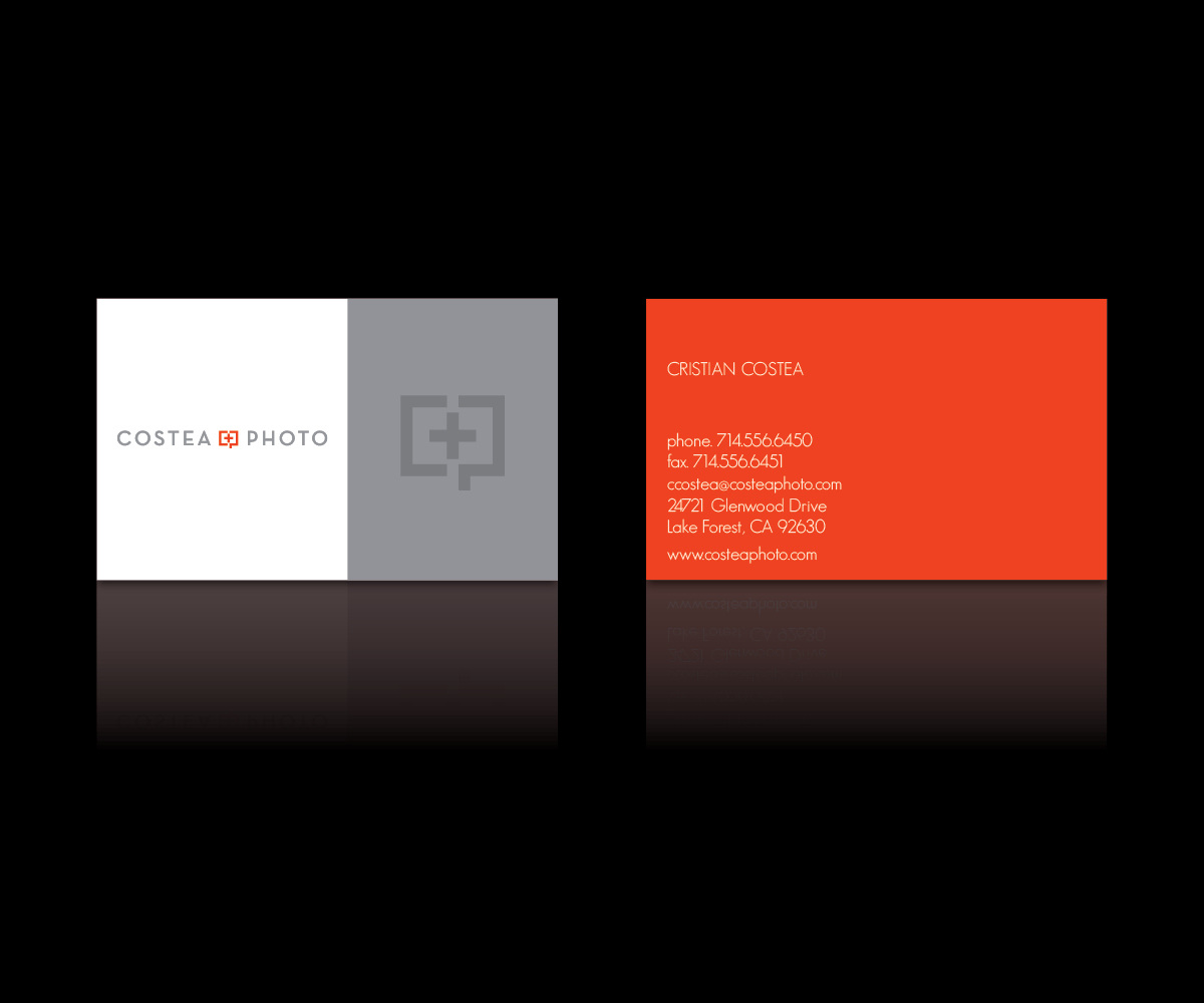 Business Card Design by Argyle and Paisley GD for COSTEA PHOTOGRAPHY, INC. | Design #5259067