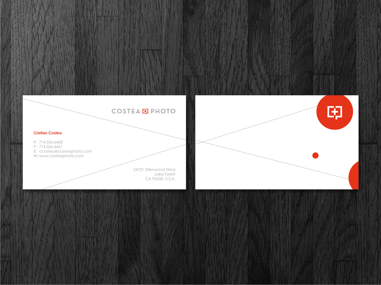 Business Card Design by Atvento Graphics for COSTEA PHOTOGRAPHY, INC. | Design #5202523