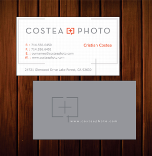 Business Card Design by Infinitive Technology for COSTEA PHOTOGRAPHY, INC. | Design #5237444