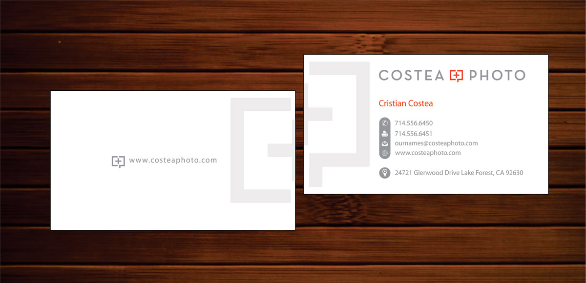 Business Card Design by Infinitive Technology for COSTEA PHOTOGRAPHY, INC. | Design #5237463