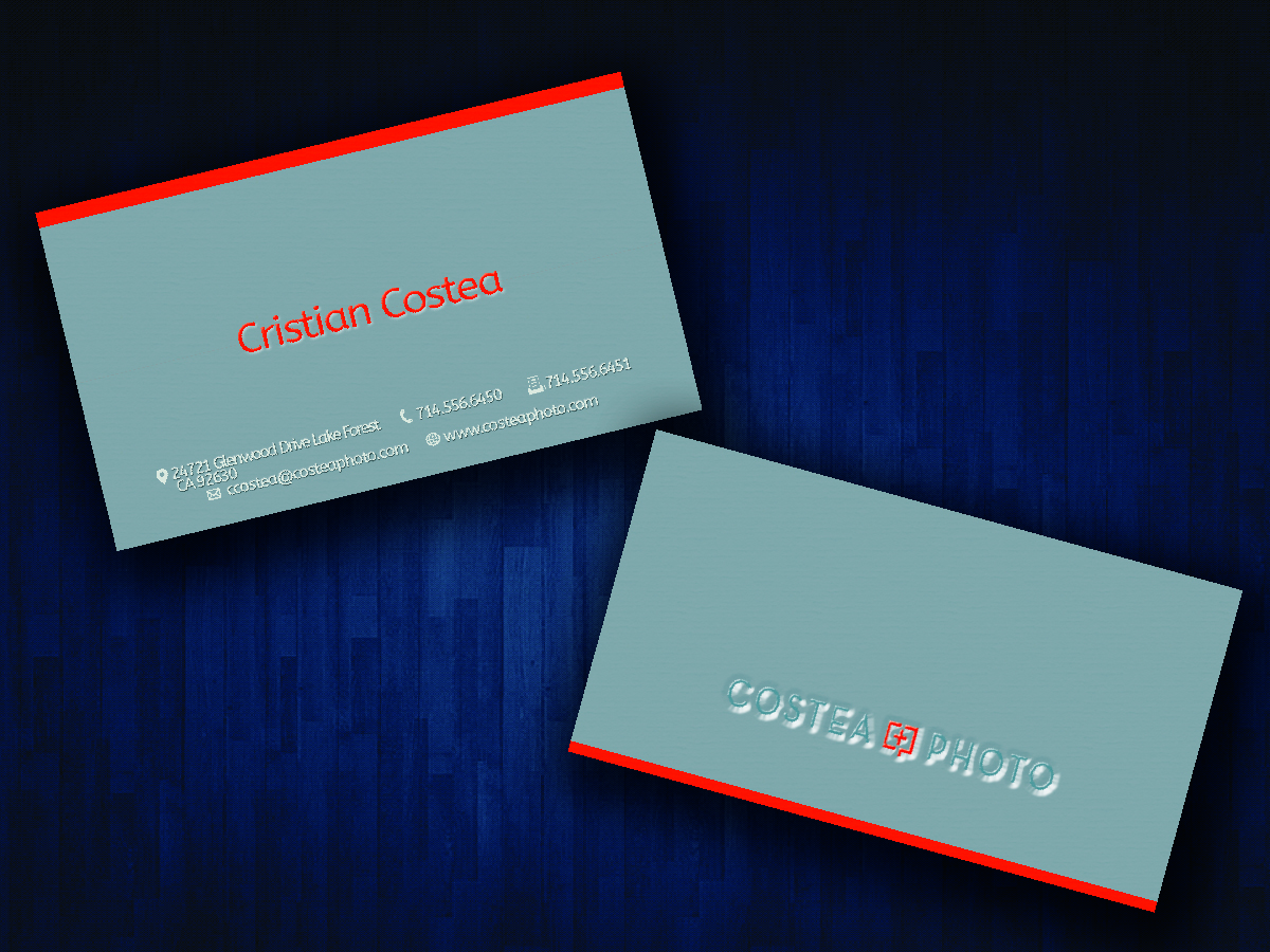 Business Card Design by Jpi design for COSTEA PHOTOGRAPHY, INC. | Design #5197081