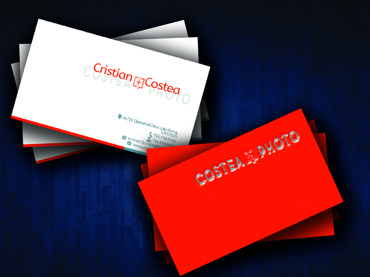 Business Card Design by Jpi design for COSTEA PHOTOGRAPHY, INC. | Design #5197179