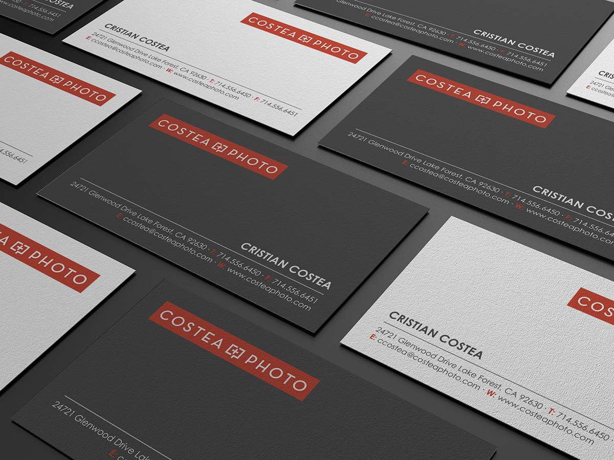 Visitenkarten-Design von logodentity für COSTEA PHOTOGRAPHY, INC. | Design #5209004