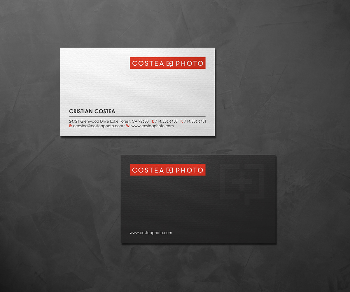 Diseño de Tarjeta de Presentación por logodentity para COSTEA PHOTOGRAPHY, INC. | Diseño #5209019