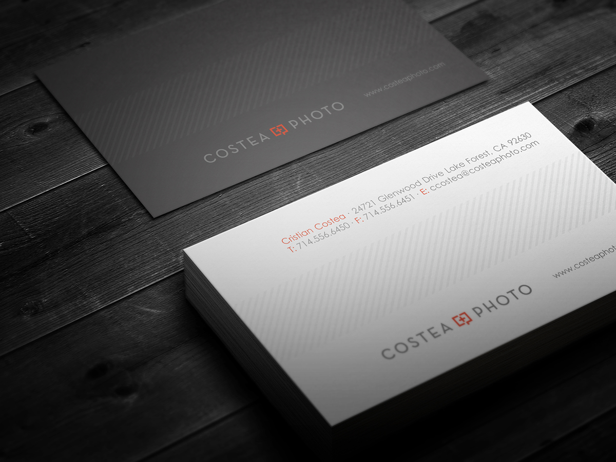 Business Card Design by logodentity for COSTEA PHOTOGRAPHY, INC. | Design #5209849