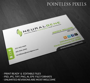 Business Card Design by Pointless Pixels India for this project | Design: #5195795