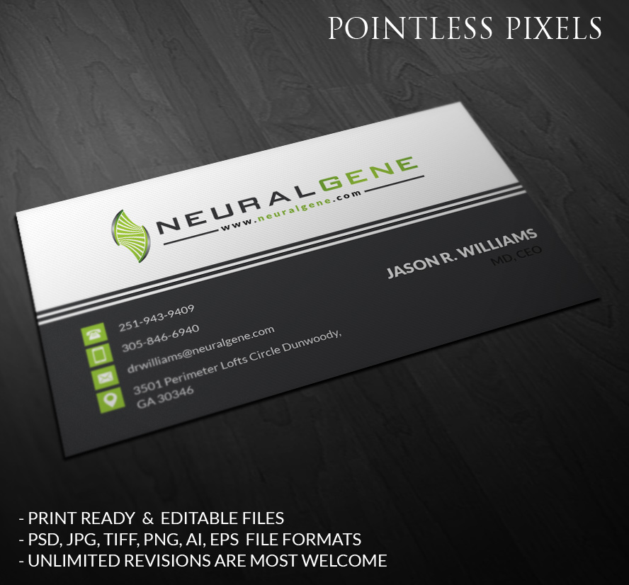 Business Card Design by Pointless Pixels India for this project | Design #5197693