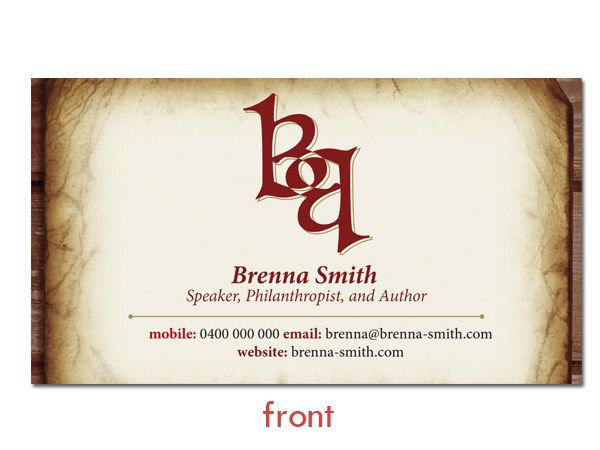 Business Card Design by Design by Belinda Gillies for this project | Design #265860