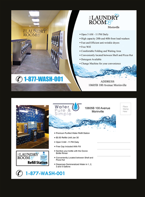 Diseño de Postal por NatPearlDesigns para Water Pure & Simple | Diseño: #5220751