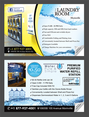 Diseño de Postal por NatPearlDesigns para Water Pure & Simple | Diseño: #5345786