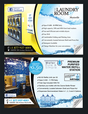 Diseño de Postal por NatPearlDesigns para Water Pure & Simple | Diseño: #5345811