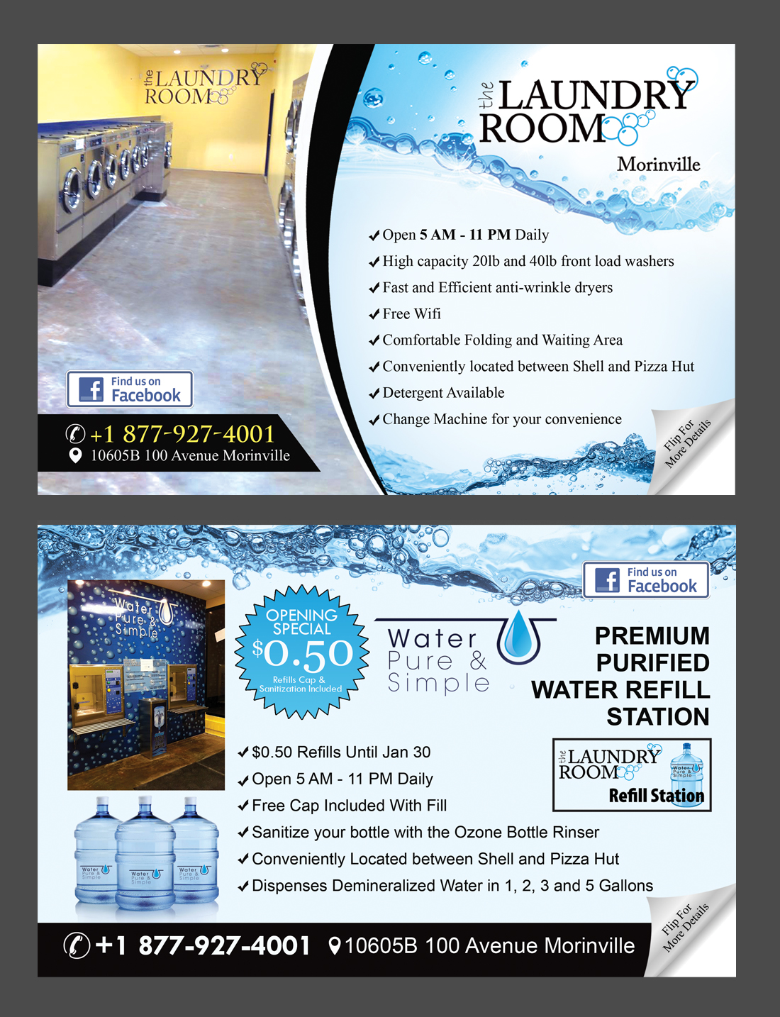 Postcard Design by NatPearlDesigns for Water Pure & Simple | Design #5347324