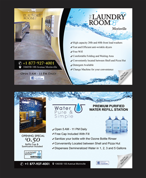 Diseño de Postal por NatPearlDesigns para Water Pure & Simple | Diseño: #5354787