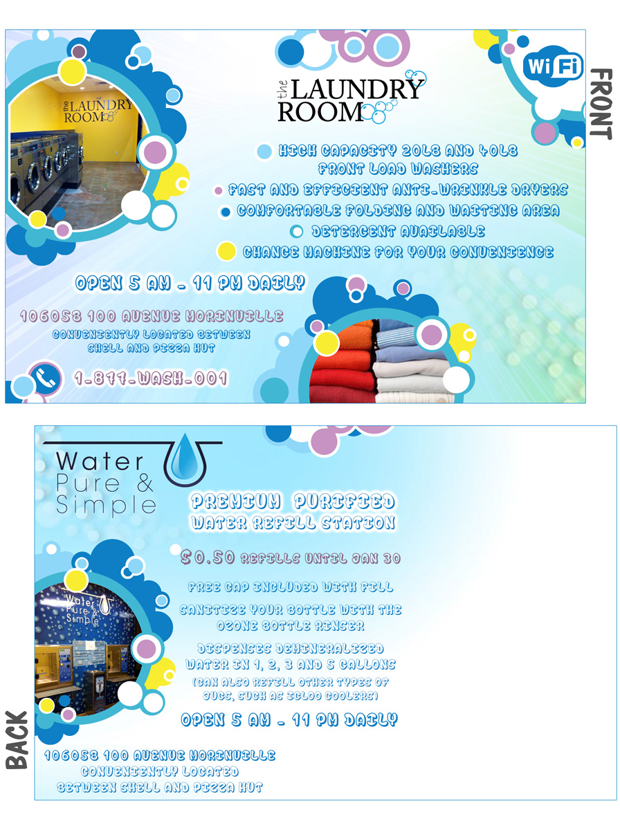 Postcard Design by Tomi and Edó for Water Pure & Simple | Design #5211848