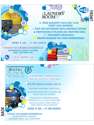 Laundromat/Refill Postcard | Diseño de Postal por Tomi and Edó