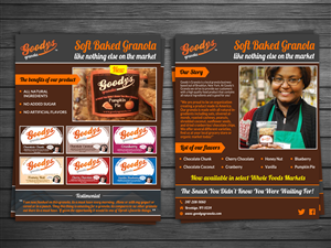 Flyer Design by debdesign for Goodys Granola | Design #5213020