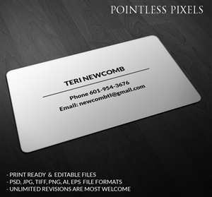 Business Card Design by Pointless Pixels India for this project | Design: #5208608