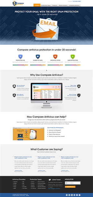 Web site homepage | Diseño Web por Mayank Patel