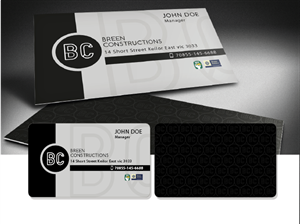 construction company offering modern and striking homes and apartments | Card Design by wans naz