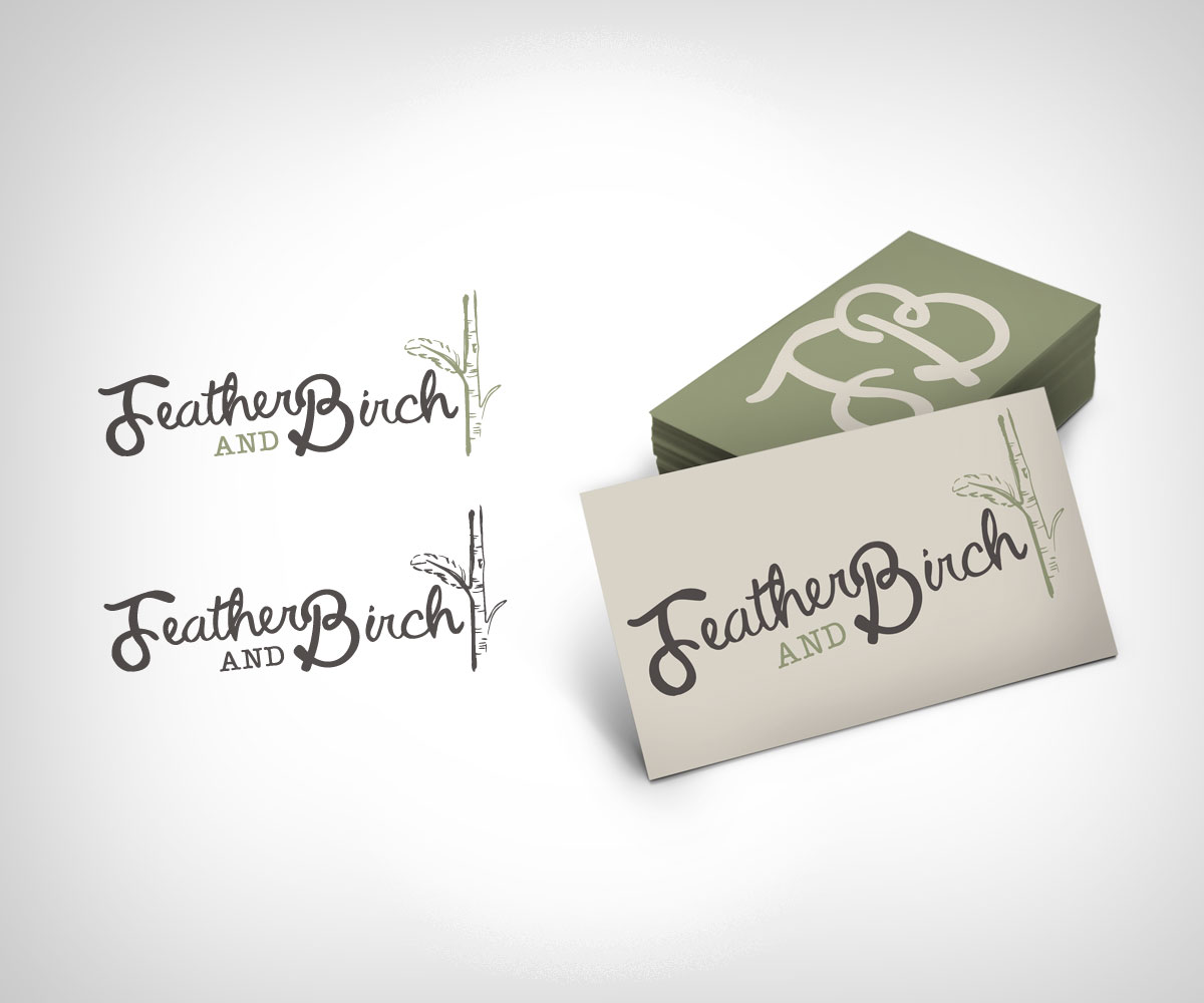 Diseño de Logo por amy claire thompson para Feather & Birch | Diseño #5257354
