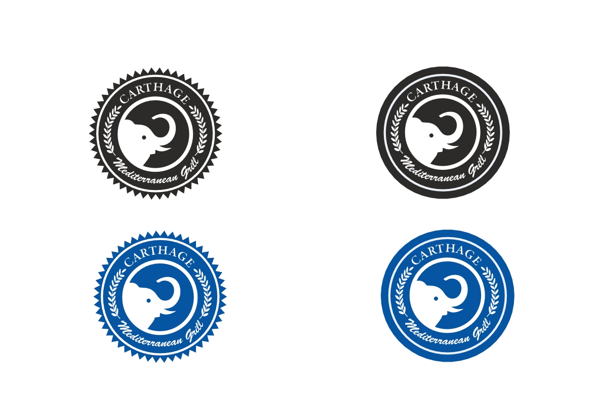 Logo Design by nvisiondesign.co.uk for Carthage Mediterranean Grill | Design #5204046