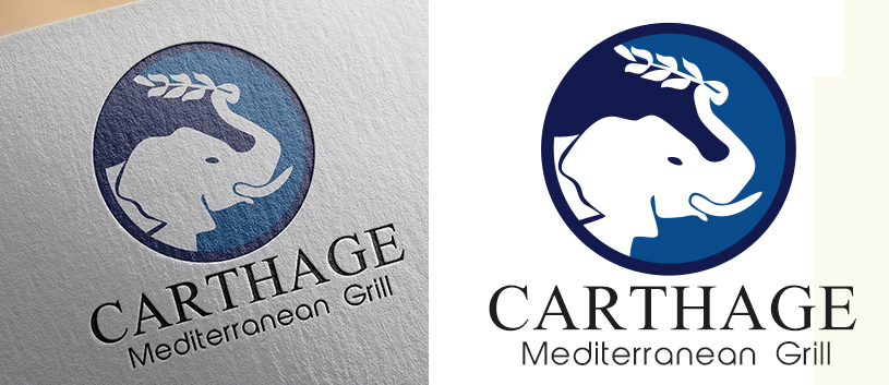 Logo Design by Xinavane for Carthage Mediterranean Grill | Design #5269207