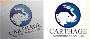 Logo Design by Xinavane for Carthage Mediterranean Grill | Design #5269207