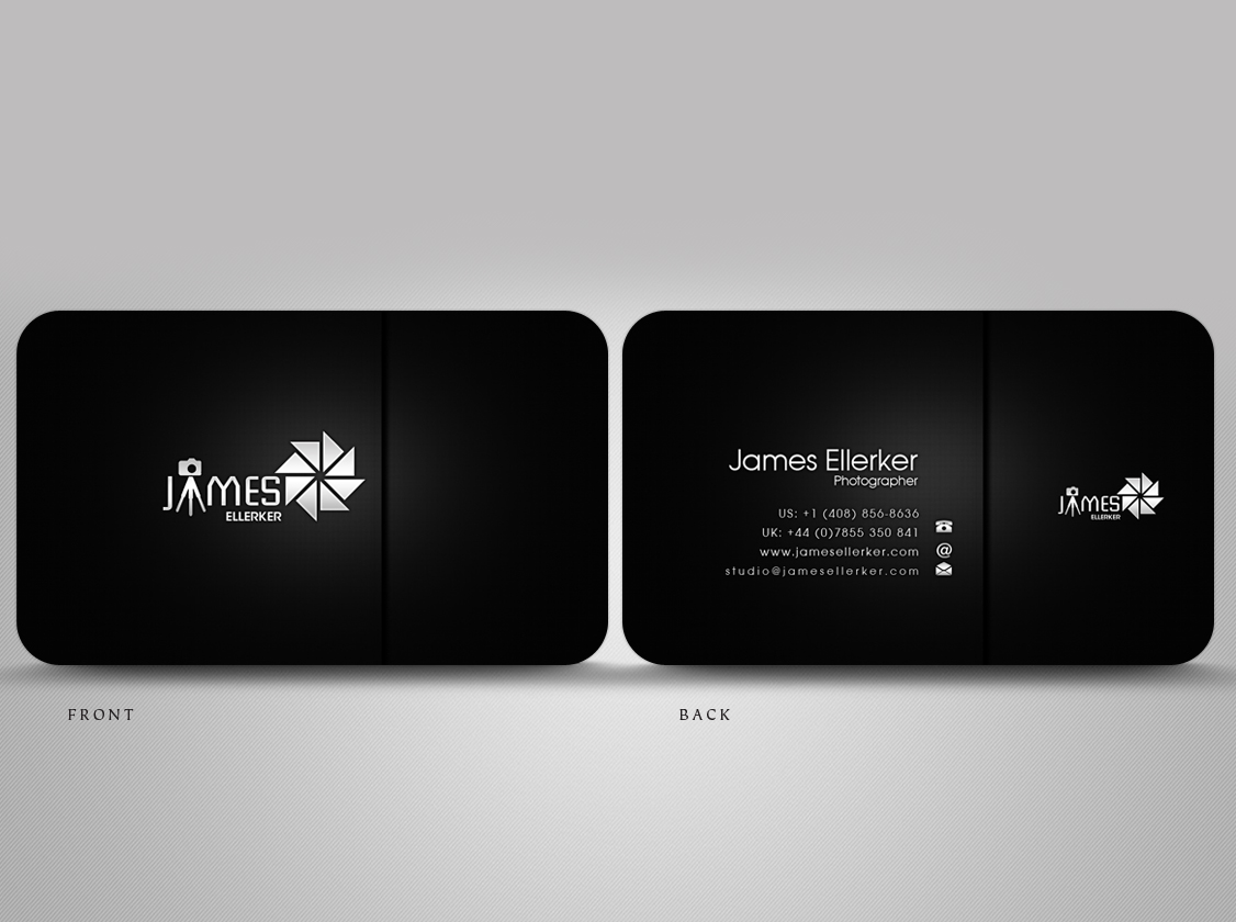 Business Card Design by disign for James Ellerker Photography | Design #261296