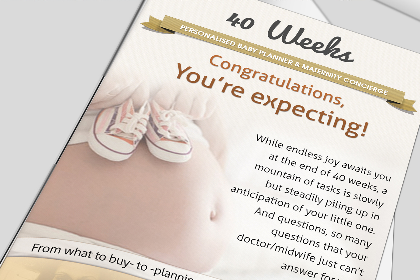 Brochure Design by Creative Chamber for 40 Weeks | Design #1472457