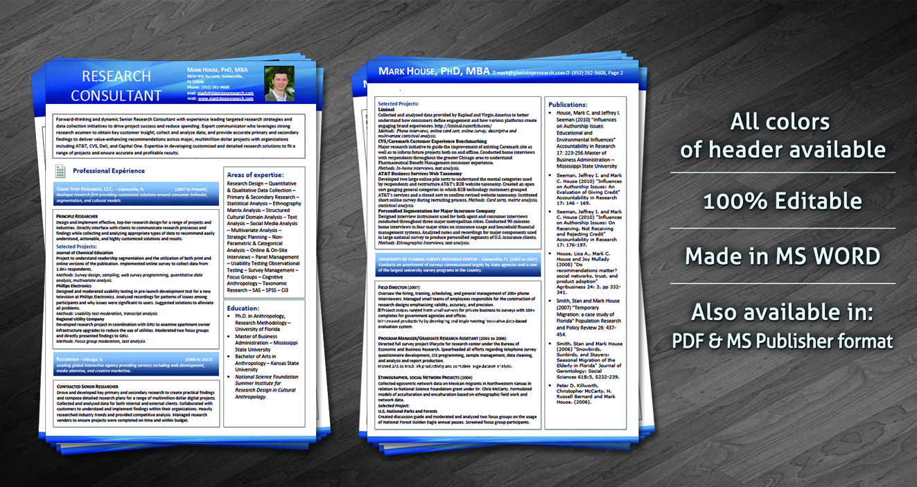 Resume Design by Creative Chamber for this project | Design #1479218