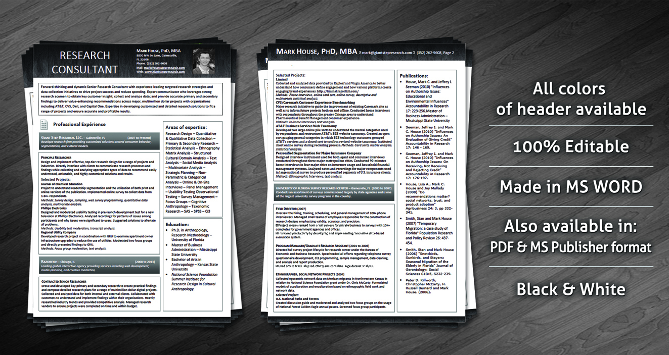 Resume Design by Creative Chamber for this project | Design #1479219