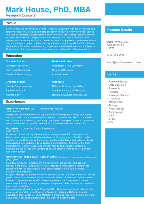 Resume Design by JessicaD for this project | Design #1457033