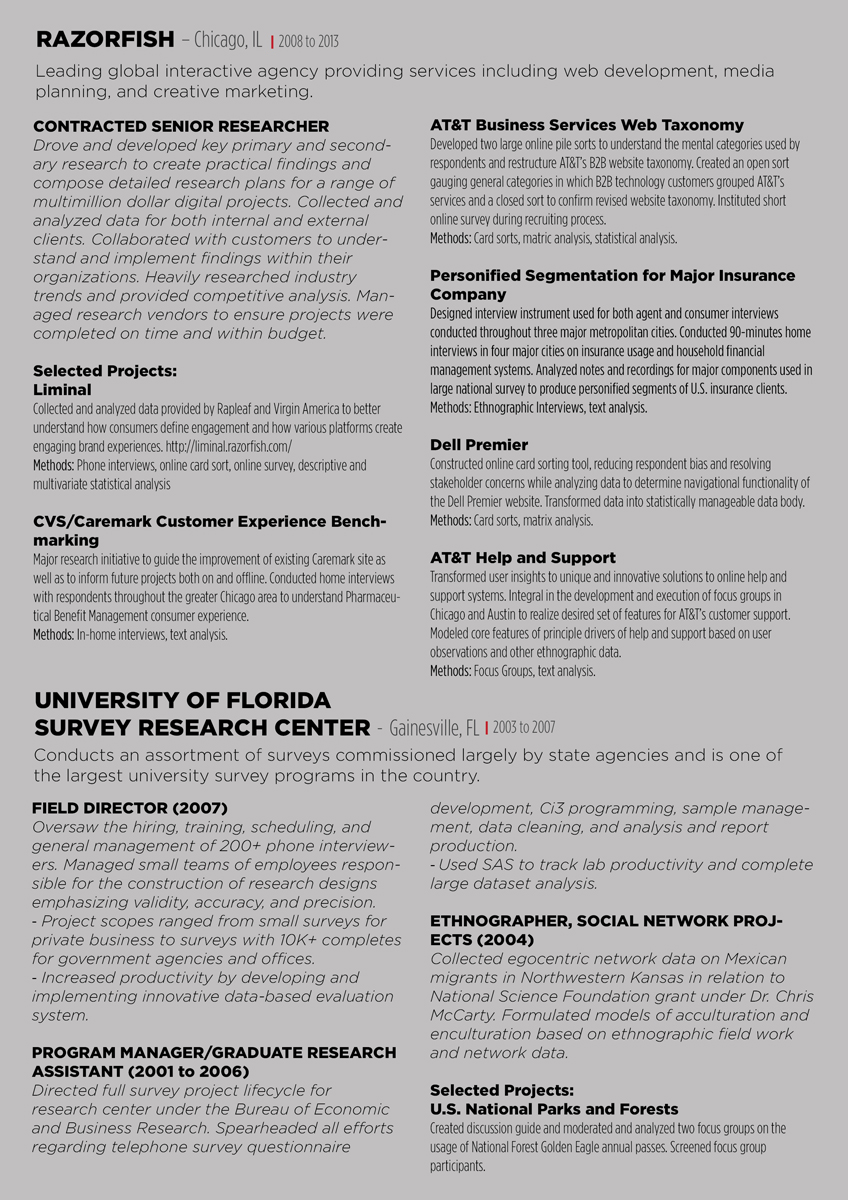 Resume Design by tane for this project | Design #1488959