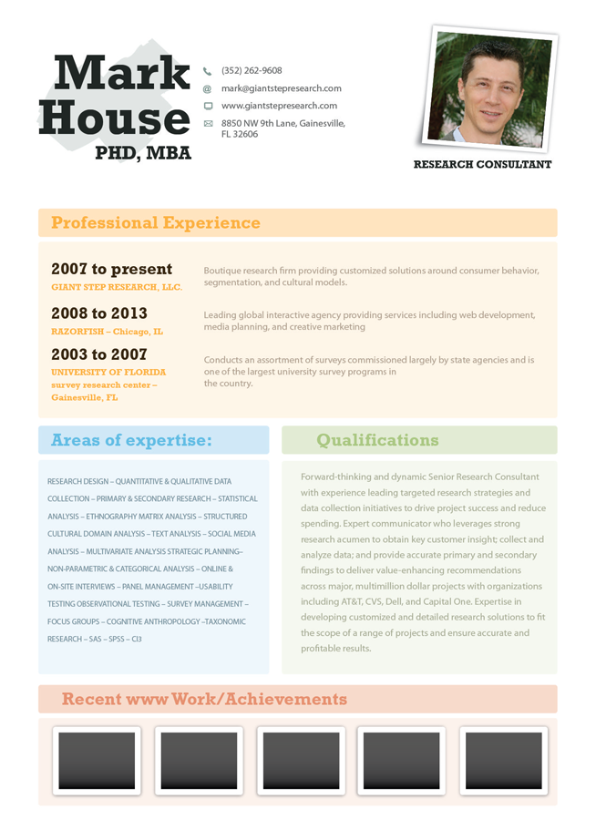 Resume Design by  Hypnotist for this project | Design #1464310