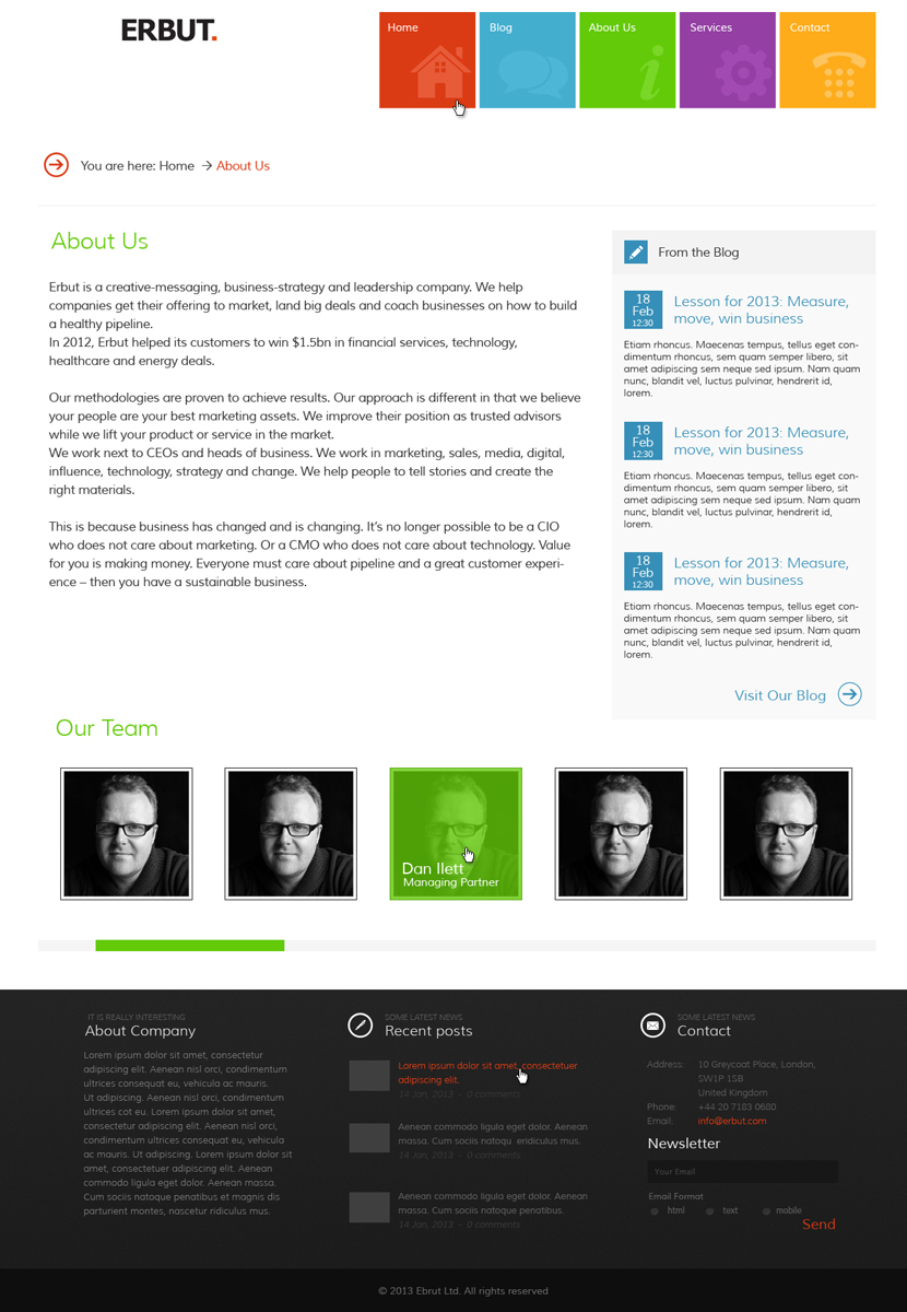 Wordpress Design by Violeta Pironkova for this project | Design #1470307