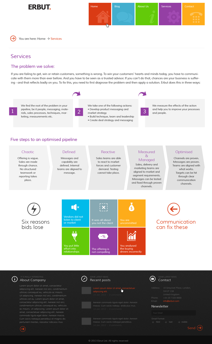 Wordpress Design by Violeta Pironkova for this project | Design #1472072