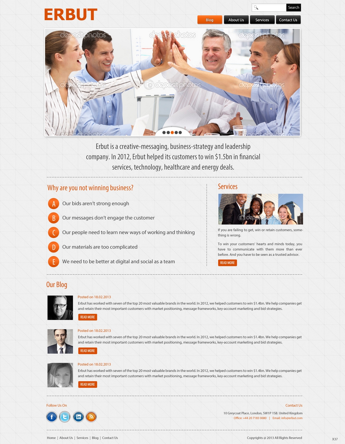 Wordpress Design by pb for this project | Design #1478593