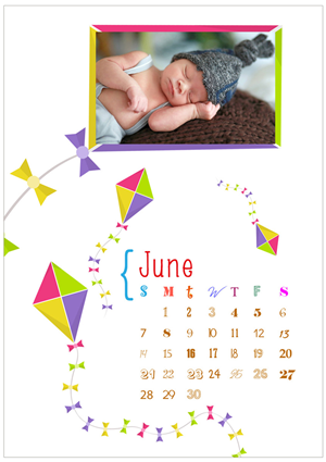 Calendar design with baby pictures | Print-Design von Tomi and Edó