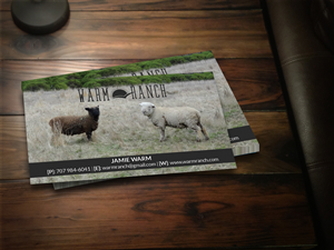 Sheep ranch business card design | Visitenkarten-Design von Sarah Haroon
