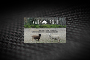 Sheep ranch business card design | Visitenkarten-Design von diRtY.EMM