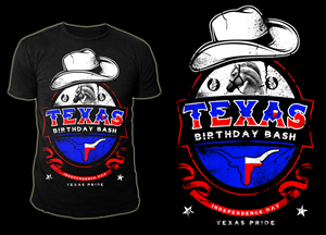 Event T-Shirt for Texas Birthday Bash - Female | T-Shirt-Design von steve13