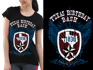 Event T-Shirt for Texas Birthday Bash - Female | T-Shirt-Design von BABLEO
