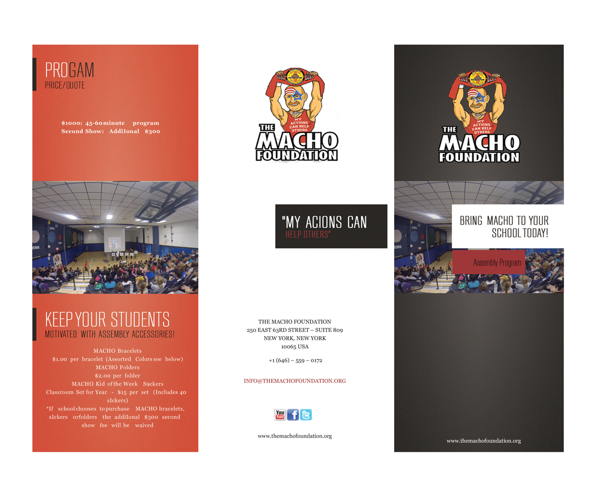 Brochure Design by Gus for The MACHO Foundation | Design #5258772