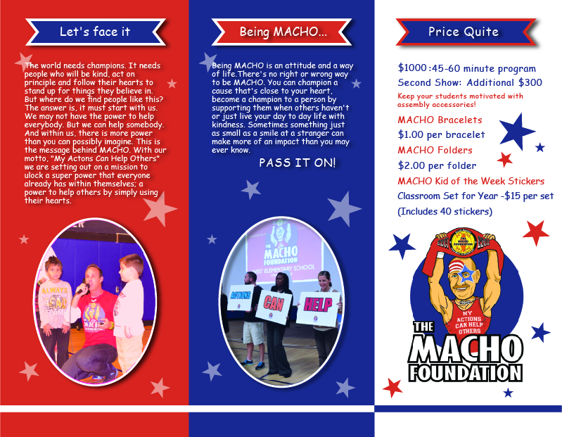 Broschüren-Design von Kristijan Trajchev für The MACHO Foundation | Design #5269296