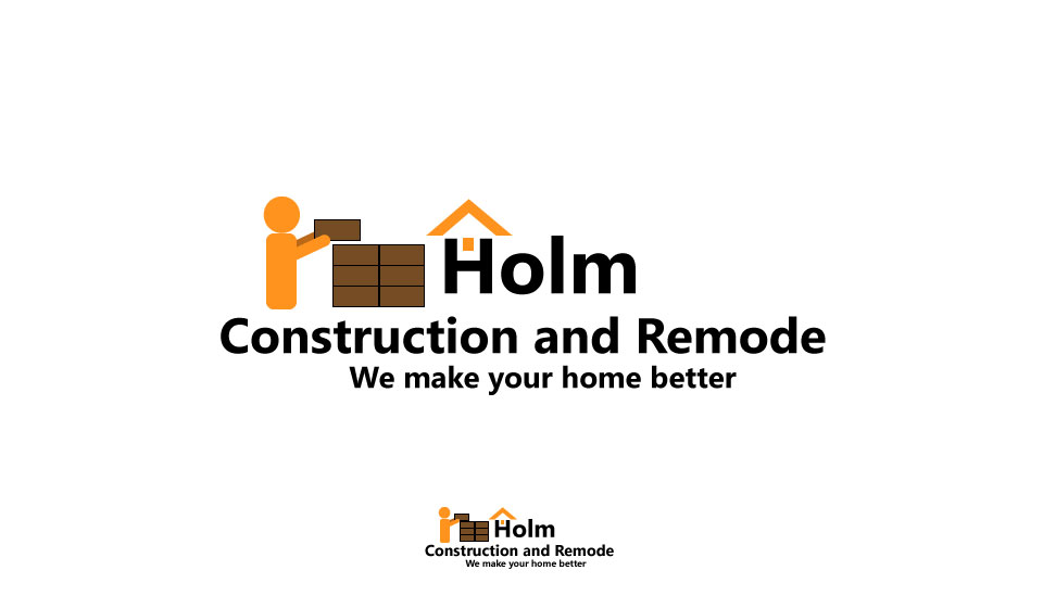 Logo Design by Ruwanwiky for Holm Construction and Remodel | Design #5239820