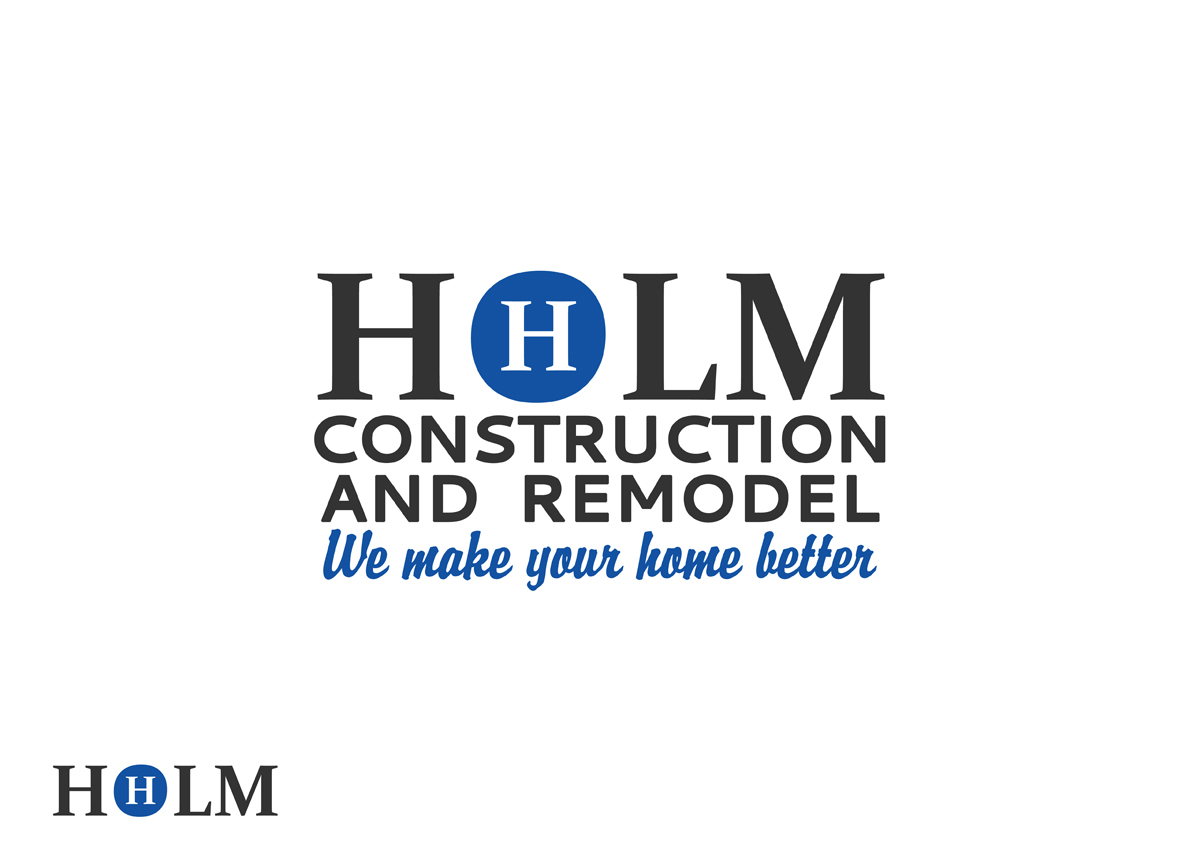 Logo Design by midorichan for Holm Construction and Remodel | Design #5224785