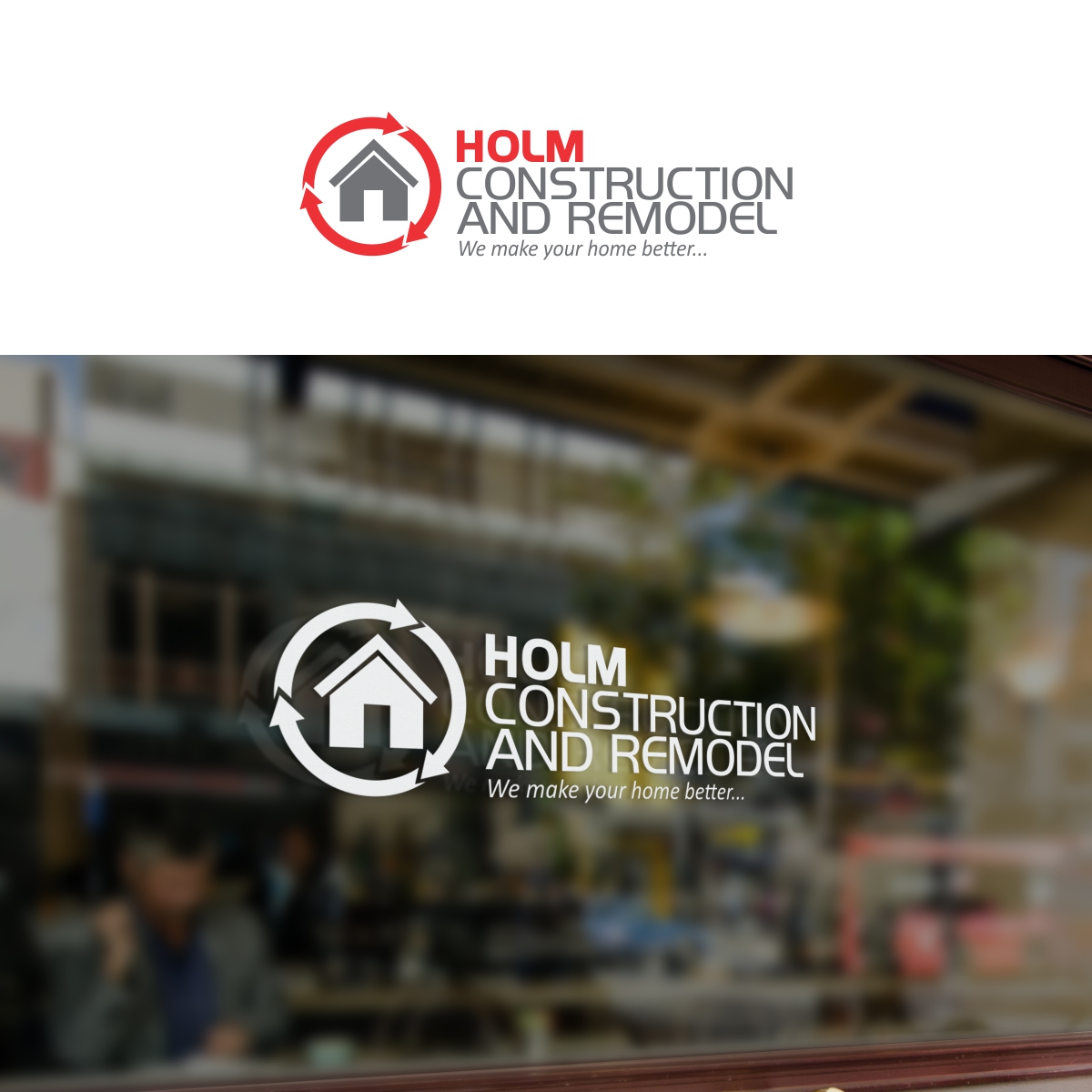 Logo Design by cb1318 for Holm Construction and Remodel | Design #5213994