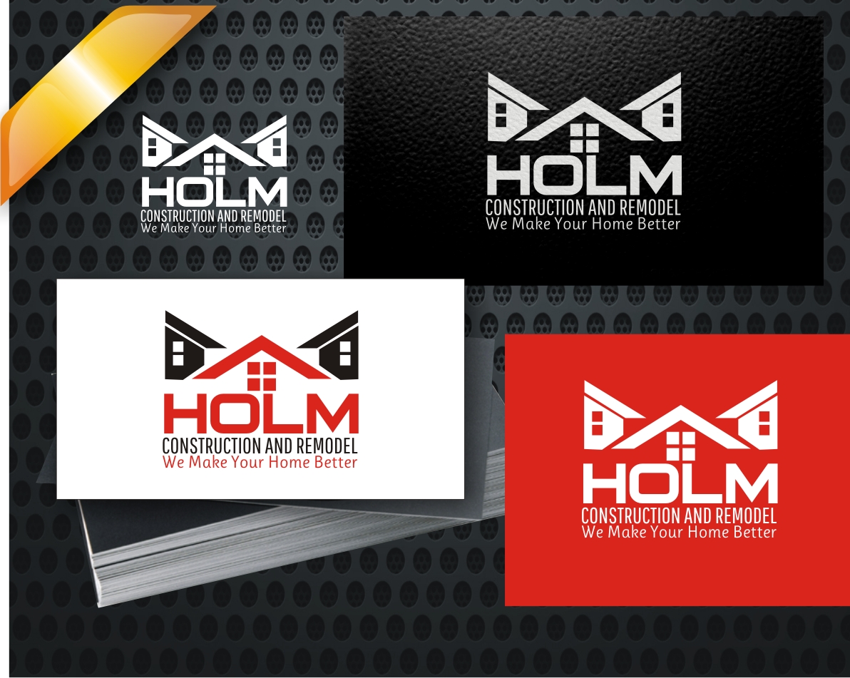 Logo-Design von ArifRif für Holm Construction and Remodel | Design #5220244