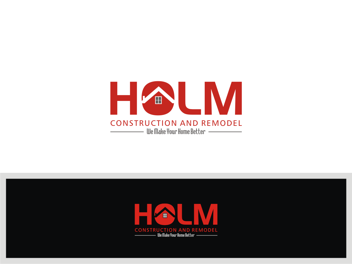 Logo Design by DesignM for Holm Construction and Remodel | Design #5214115