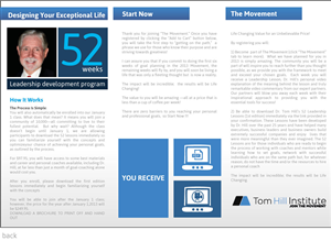 TOM HILL INSTITUTE | Design de Brochure par JCR